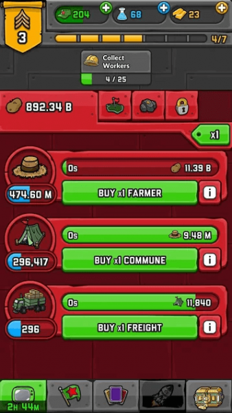 Взлом AdVenture Communist автоматические деньги