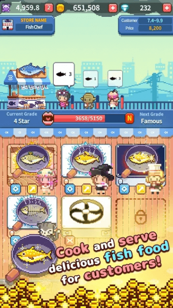 Взлом Retro Fish Chef много кристаллов