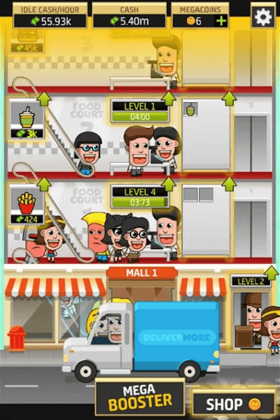 Взлом Idle Shopping Mall Tycoon на деньги