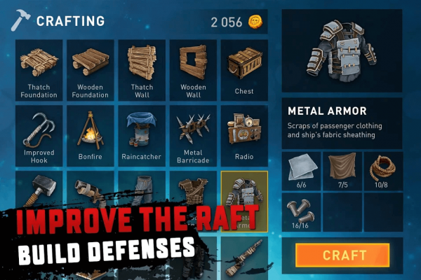 Взлом Survival on Raft: Ocean Nomad автоматические бонусы